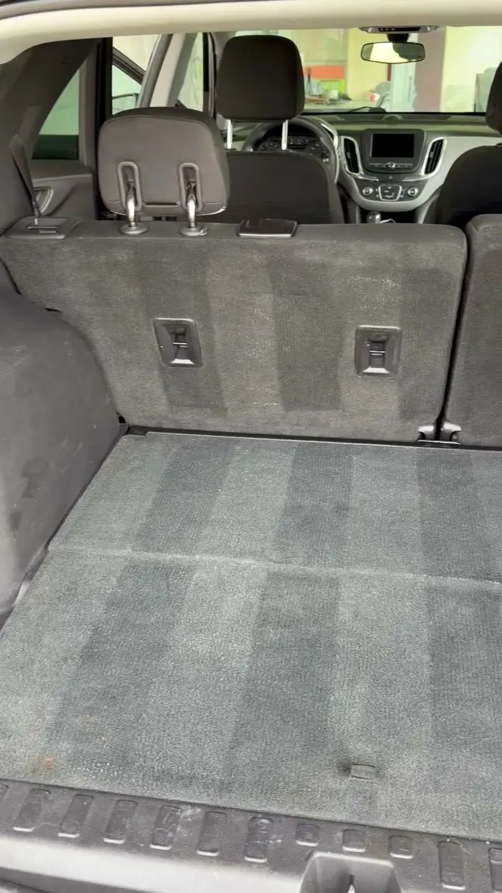 Vacuumed SUV cargo area